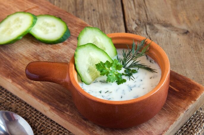 soupe minceur au yogourt au concombre